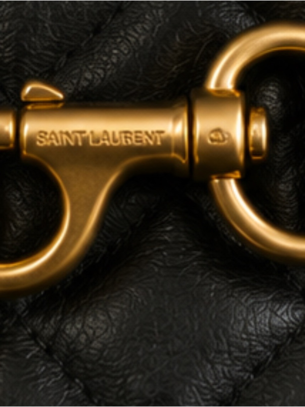 Saint Laurent Black Quilted Leather Tote with Gold Hardware - Picture 7 of 10